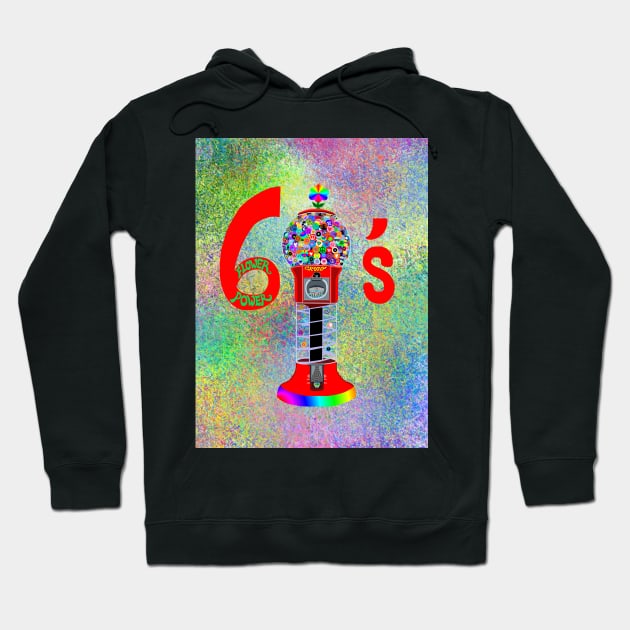 Sprinkle Rainbow Gumball Machine Hoodie by Art by Deborah Camp